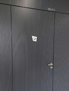 Pictogram on door